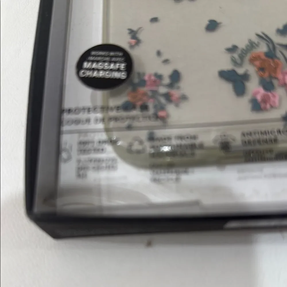 Coach Cream Floral Phone Case iPhone 2021 6.7 MagSafe Charging 10 Ft Drop Tested